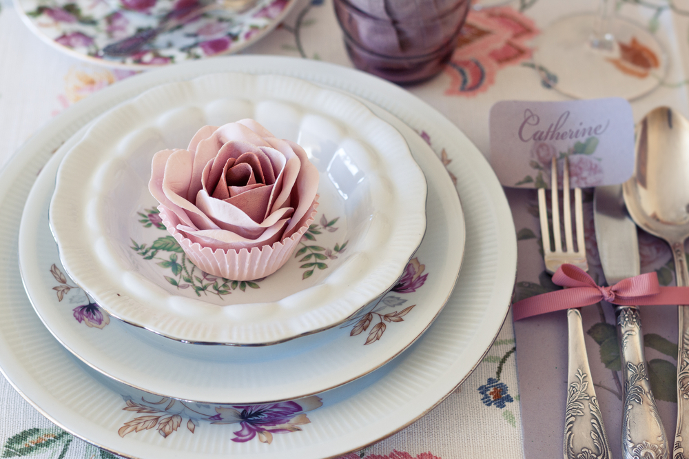 Hochzeitsstil Vintage Trend Tischdeko Rosa