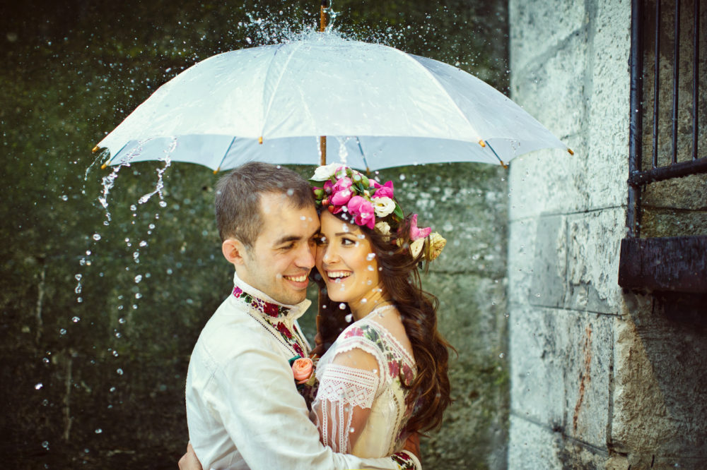 Hochzeitstag Probleme vermeiden Regen