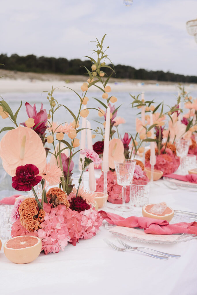 Individuelle Hochzeitskonzepte für Dekoration - Strandhochzeit an der Ostseeküste